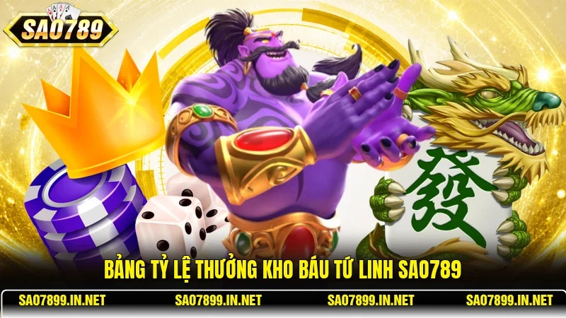 Bảng tỷ lệ thưởng Kho Báu Tứ Linh Sao789