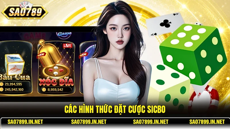 Các hình thức đặt cược Sicbo
