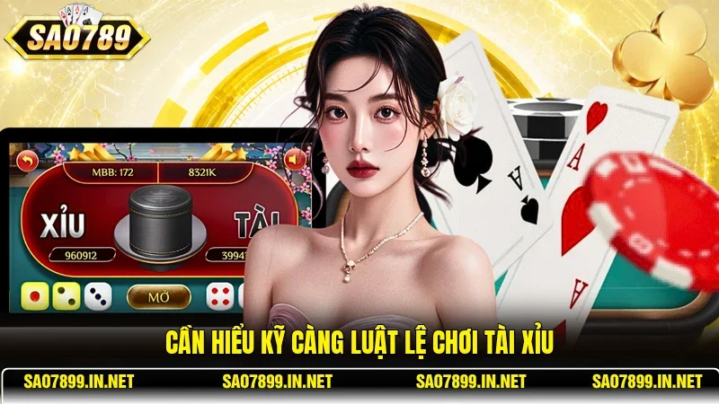 Cần hiểu kỹ càng luật lệ chơi Tài Xỉu
