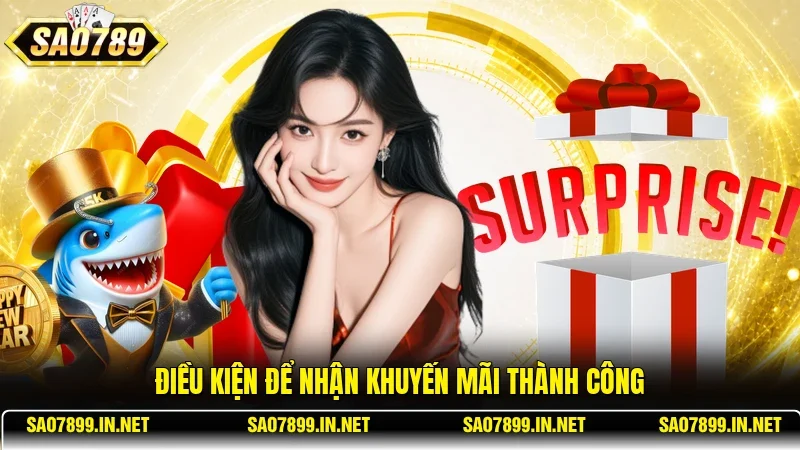 Điều kiện để nhận khuyến mãi thành công