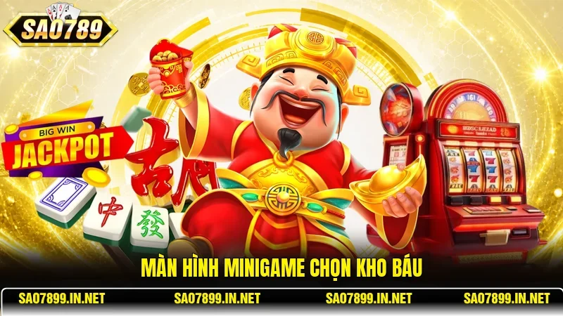 Màn hình minigame chọn kho báu