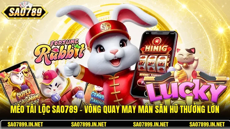 Mèo Tài Lộc Sao789 - Vòng Quay May Mắn Săn Hũ Thưởng Lớn